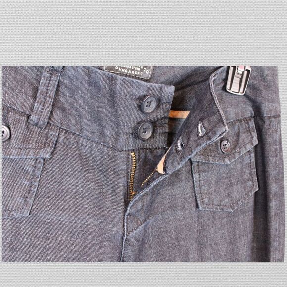 LUCKY BRAND Manhattan Trouser Wide Leg in Dark Blue Women's Size 28 = 6 - Picture 4 of 10